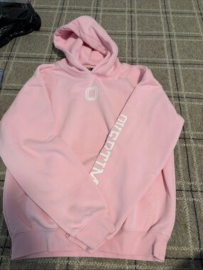 Overtime Light Pink Hoodie with White Logo